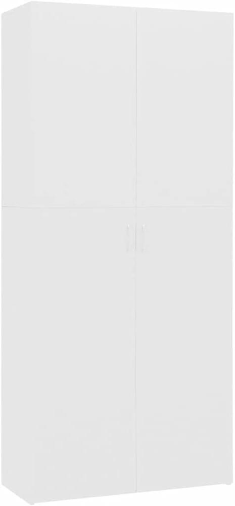 vidaXL Schuhschrank Weiß 80×35,5×180 cm Spanplatte Bild 1