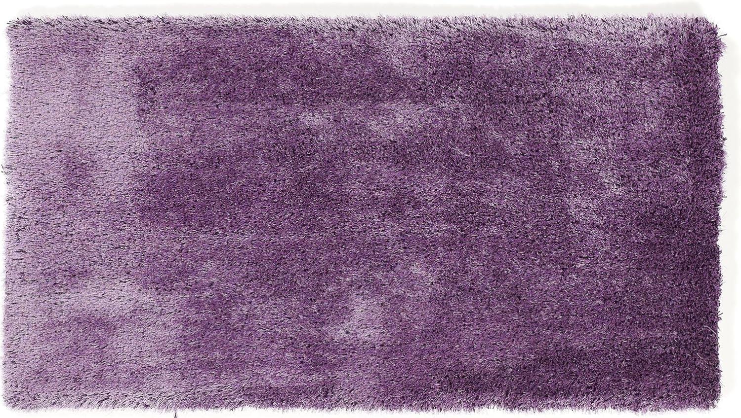 Teppich- Shaggy Hochflor Teppich ideal für alle Räume 300 x 200 cm, Violett Bild 1
