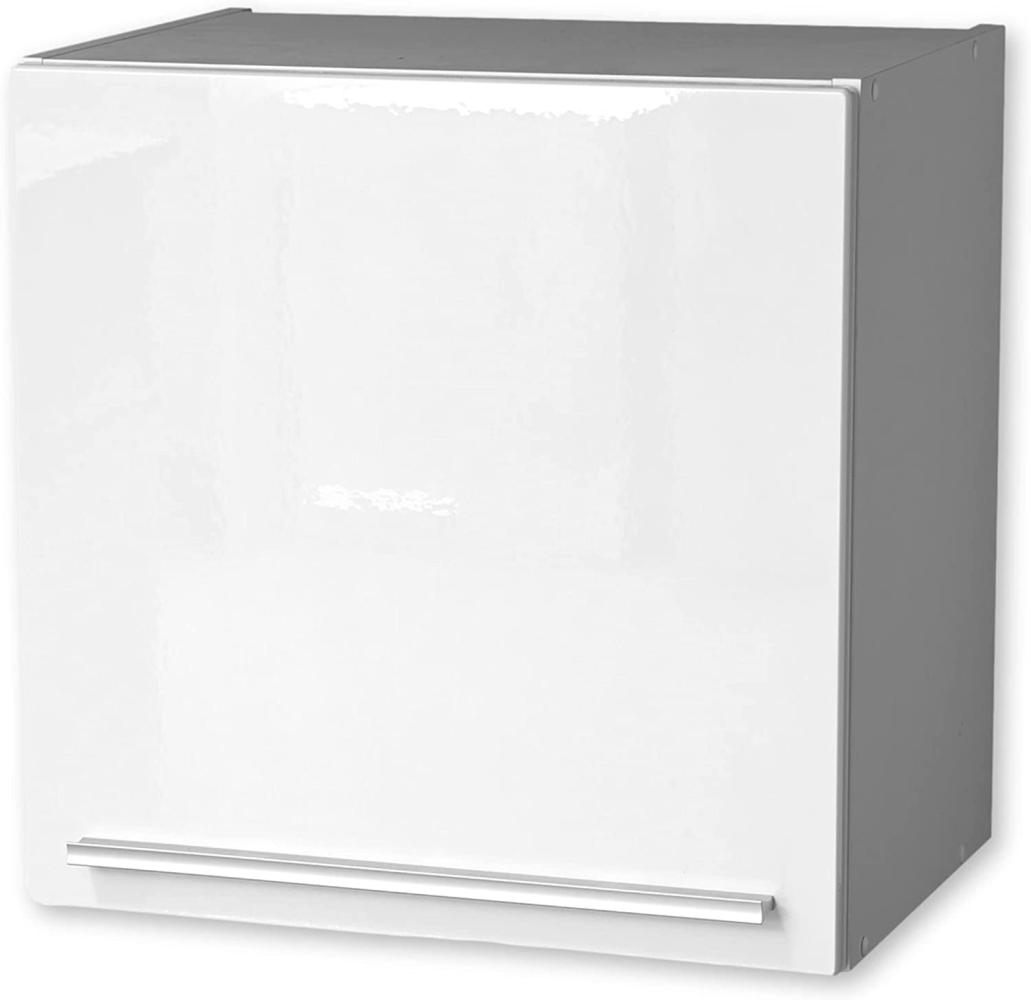 JAZZ Moderner Hängeschrank Küche mit Klapptür in Weiß - Geräumiger Küchenschrank mit viel Stauraum - 50 x 50 x 34,6 cm (B/H/T) Bild 1