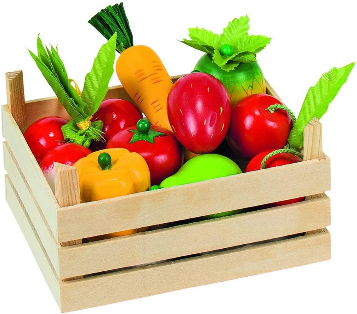 Goki 51658 - Kaufläden und Zubehör - Obst und Gemüsein Kiste Bild 1