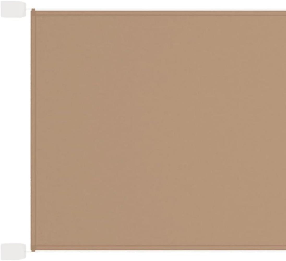 vidaXL Senkrechtmarkise Taupe 100x420 cm Oxford-Gewebe Bild 1