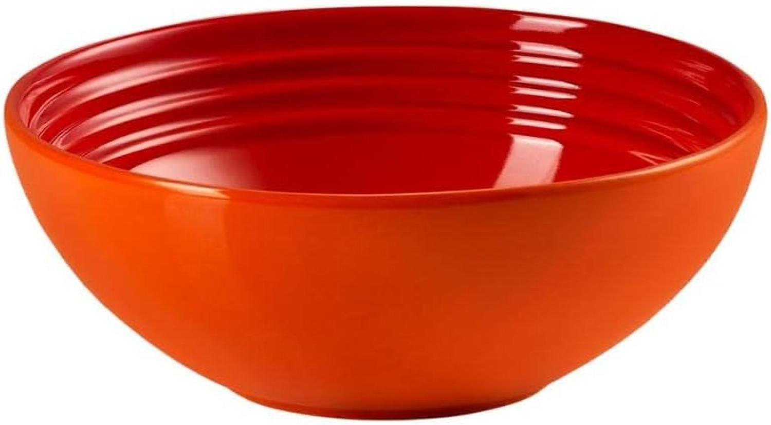 Le Creuset Salatschüssel 24 cm Ofenrot Bild 1