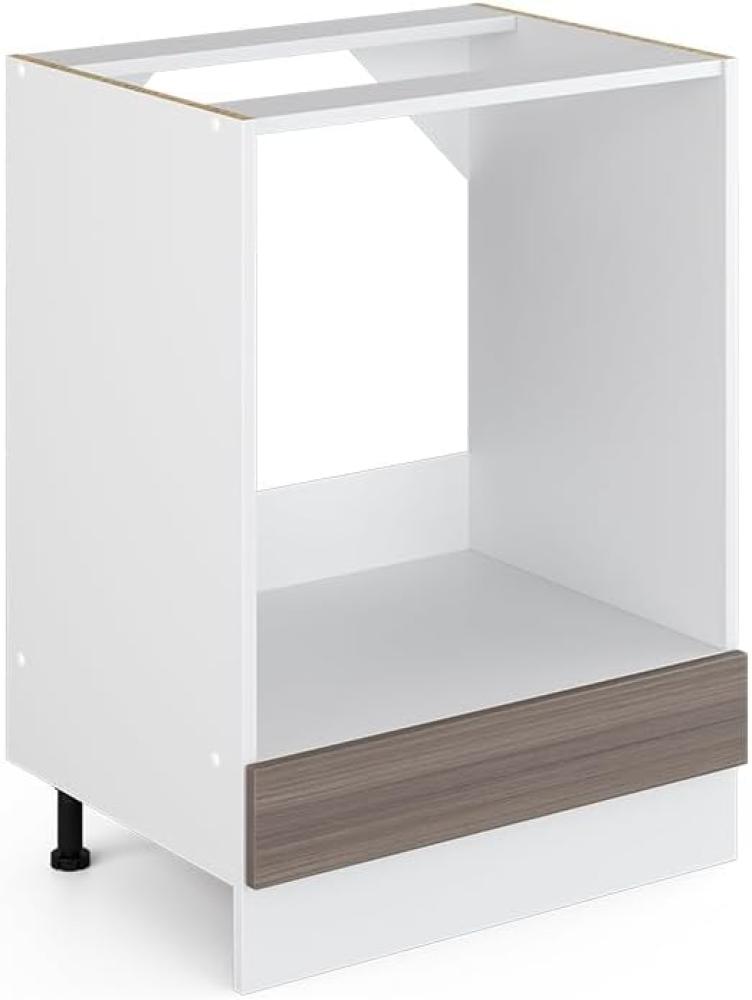 Vicco Küchenschrank R-Line Hängeschrank Unterschrank Küchenzeile Küchenunterschrank Arbeitsplatte, Möbel verfügbar in anthrazit und weiß (edelgrau ohne Arbeitsplatte, Herdumbauschrank 60 cm) Bild 1