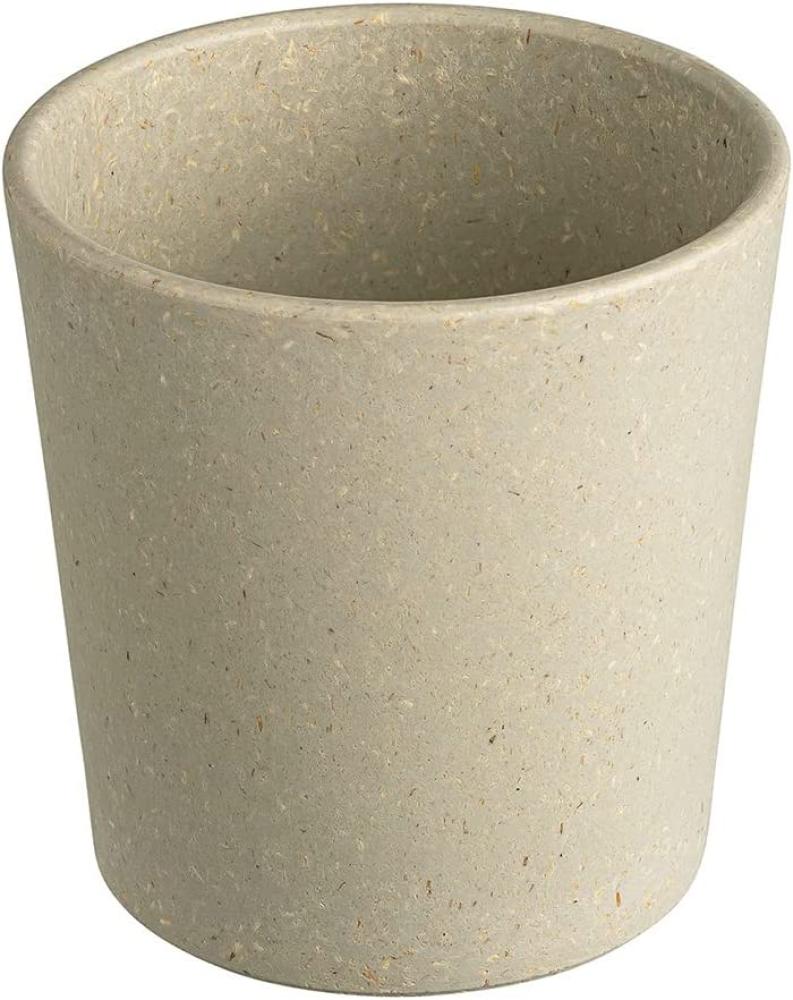 Koziol Becher 4er-Set Connect Cup S, stapelbare Trinkbecher, Kunststoff-Holz-Mix, Nature Desert Sand, 190 ml, 7141700 Bild 1