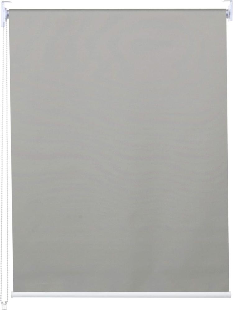 Rollo HWC-D52, Fensterrollo Seitenzugrollo Jalousie, 90x160cm Sonnenschutz Verdunkelung blickdicht ~ grau Bild 1