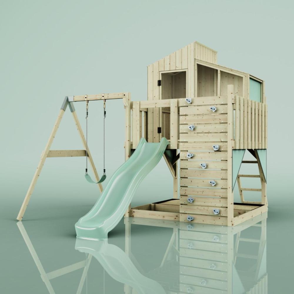 PolarPlay Spielturm Lotta aus Holz in Grün Bild 1