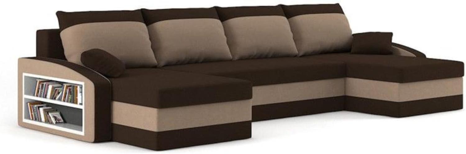 Sofa mit Schlaffunktion in U-Form EVELYN 2,300x75x140,haiti 17/haiti 0, links Bild 1