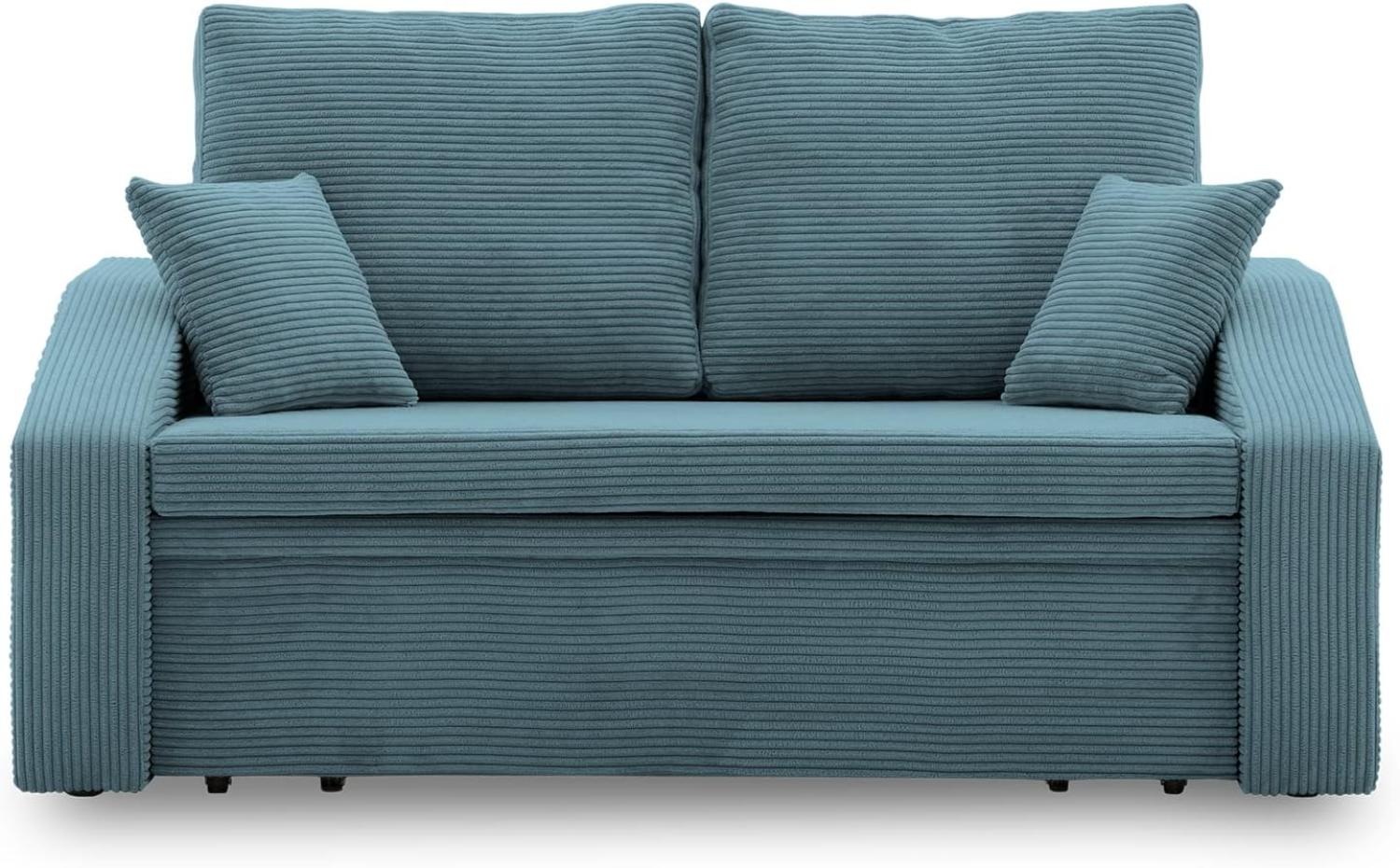 Sofa Dorma mit schlaffunktion, einfacher Aufbau, modernes Design, polstermöbel. Schlafcouch zum Wohnzimmer. Widerstandsfähiges, Minimalistisches Design (POSO 026) Bild 1