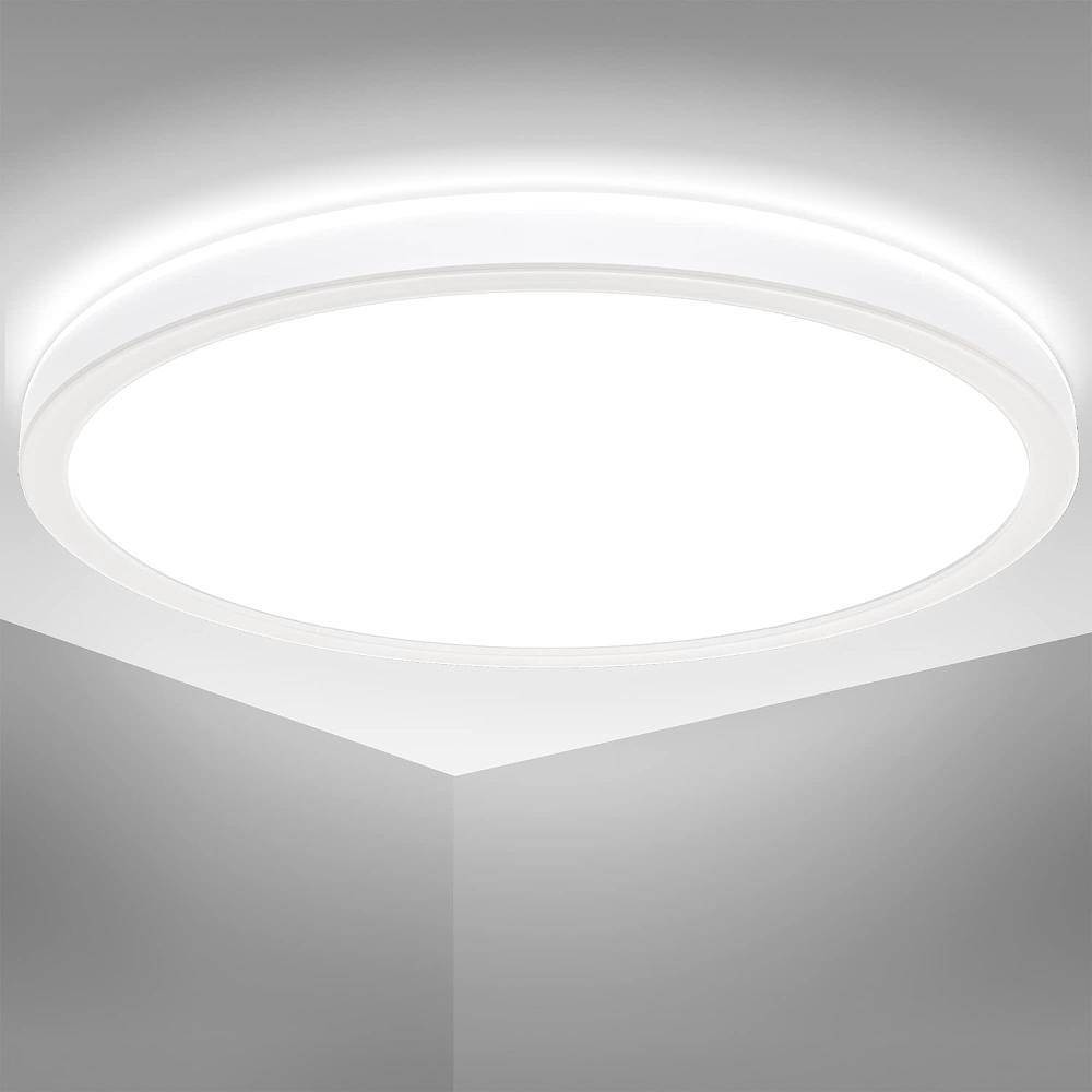 LED Bad-Deckenleuchte, weiß, LED/18W Bild 1