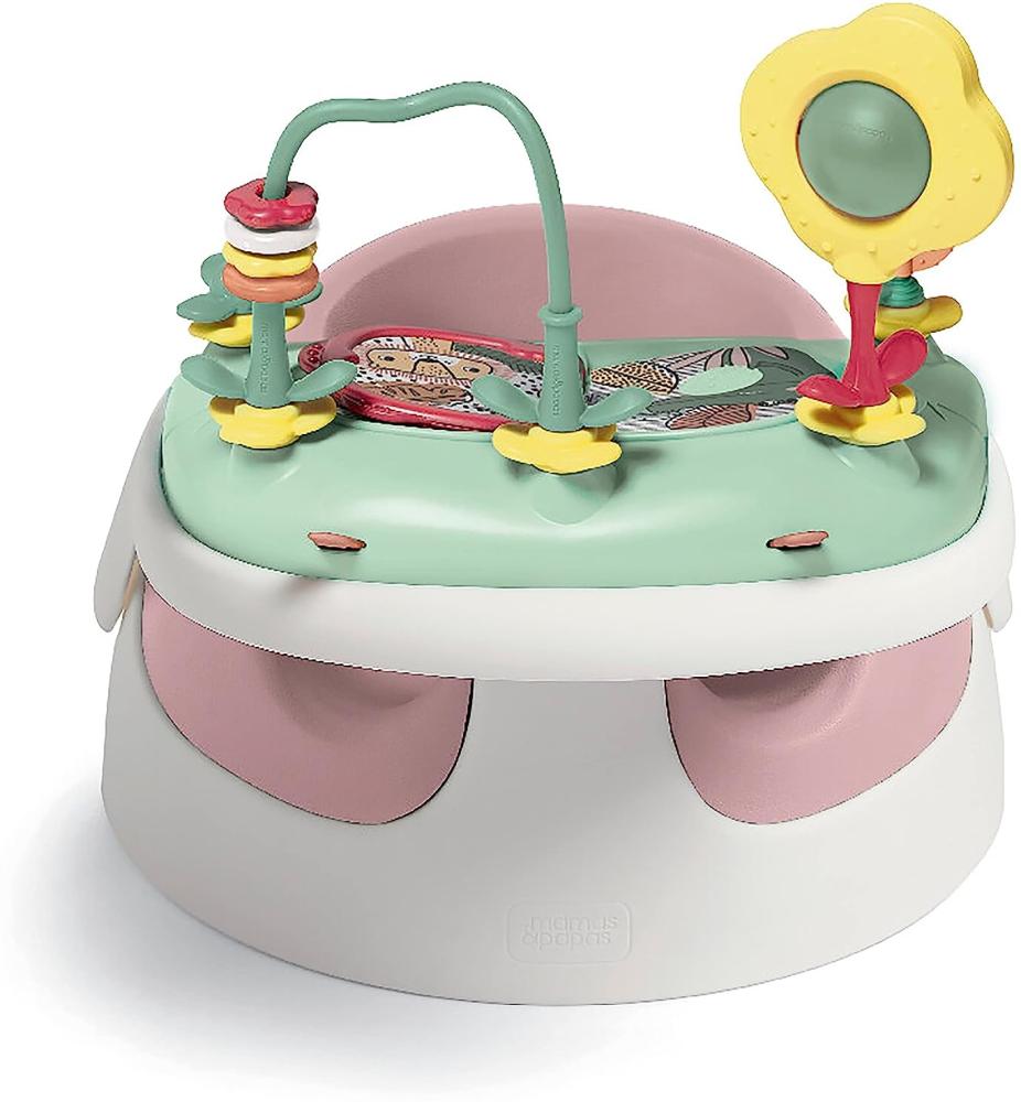 Mamas & Papas Baby Snug Sitz und Aktivitätsbrettchen mit verstellbaren Funktionen, Stützfunktion, Stabil und leicht zu reinigen, Pastell (Rosa) Bild 1