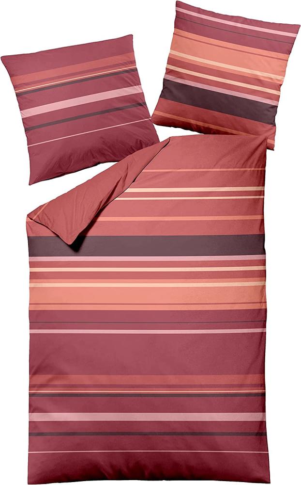 Dormisette Edelbiber Bettwäsche 2 teilig Bettbezug 135 x 200 cm Kopfkissenbezug 80 x 80 cm 9140-20 9140 Charm mehrfarbig Bild 1