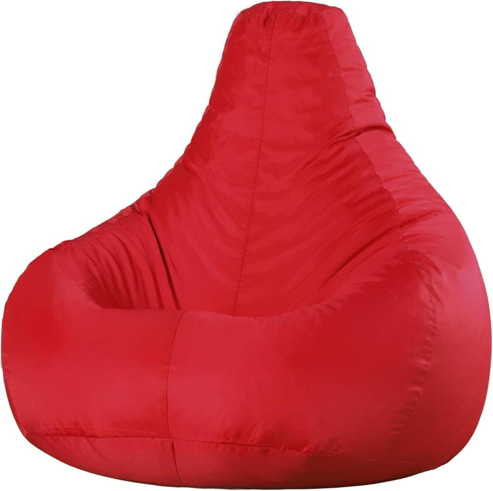 Bean Bag Bazaar Gaming Sitzsack „Recliner“, Gamer Sitzsack für Erwachsene und Kinder, Indoor Outdoor Sitzsack Sessel Gaming mit Füllung (Sitzsack, Rot) Bild 1