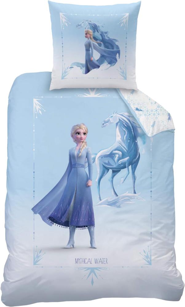 Disney Frozen 2 Elsa Mädchen Bettwäsche Mythical Water 70x90 cm 140x200 cm Bild 1