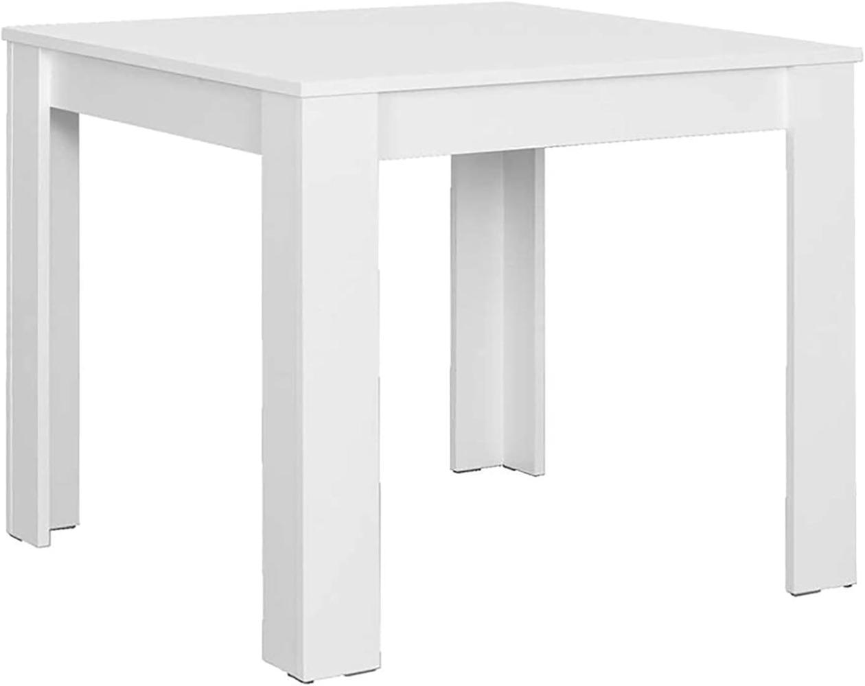 byLIVING Esstisch Nepal / Moderner Küchentisch in Weiß / Platzsparender Tisch / 90 x 90, H 75 cm Bild 1