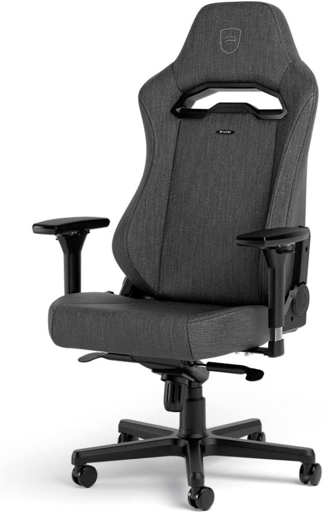 noblechairs Hero ST TX Anthracite TX Gaming Stuhl - Bürostuhl Ergonomisch - Gamer Stuhl - Schreibtischstuhl - Gaming Chair PC - Gaming Sessel - Gaming Stuhl 150 kg Belastbarkeit - Textilgewebe Bild 1