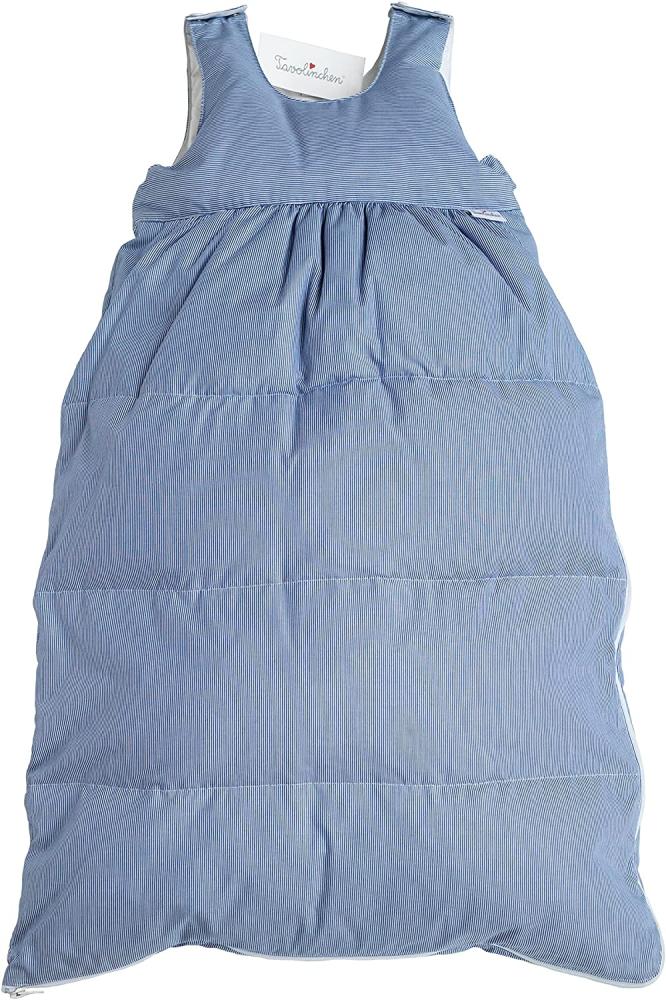 Tavolinchen Babyschlafsack Daunenschlafsack\"BoludaStreifen\" Kinderschlafsack – marine – Gr. 80 Bild 1