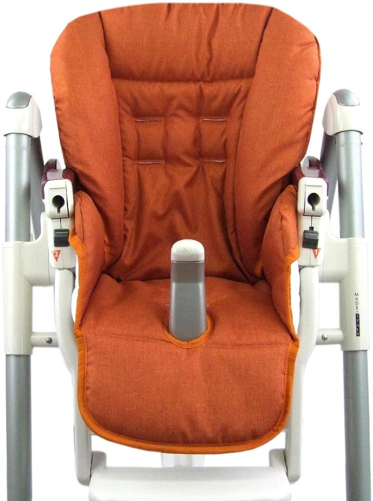 BAMBINIWELT Ersatzbezug Sitzkissen Bezug kompatibel mit Peg Perego Prima Pappa-Diner MELIERT (meliert orange) Bild 1
