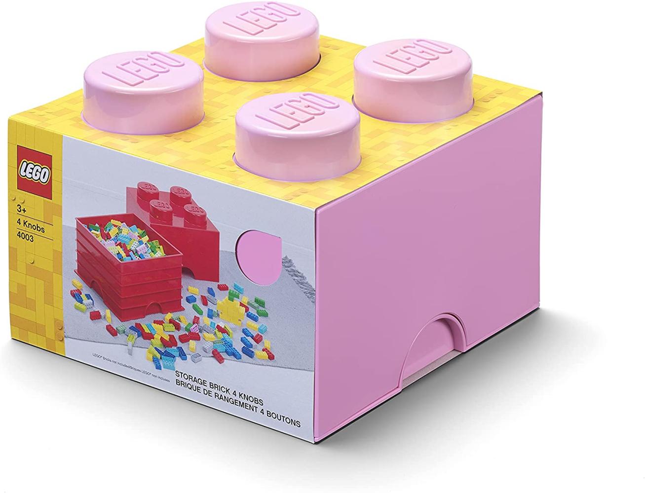 Lego 'Storage Brick 4' Aufbewahrungsbox rosa Bild 1