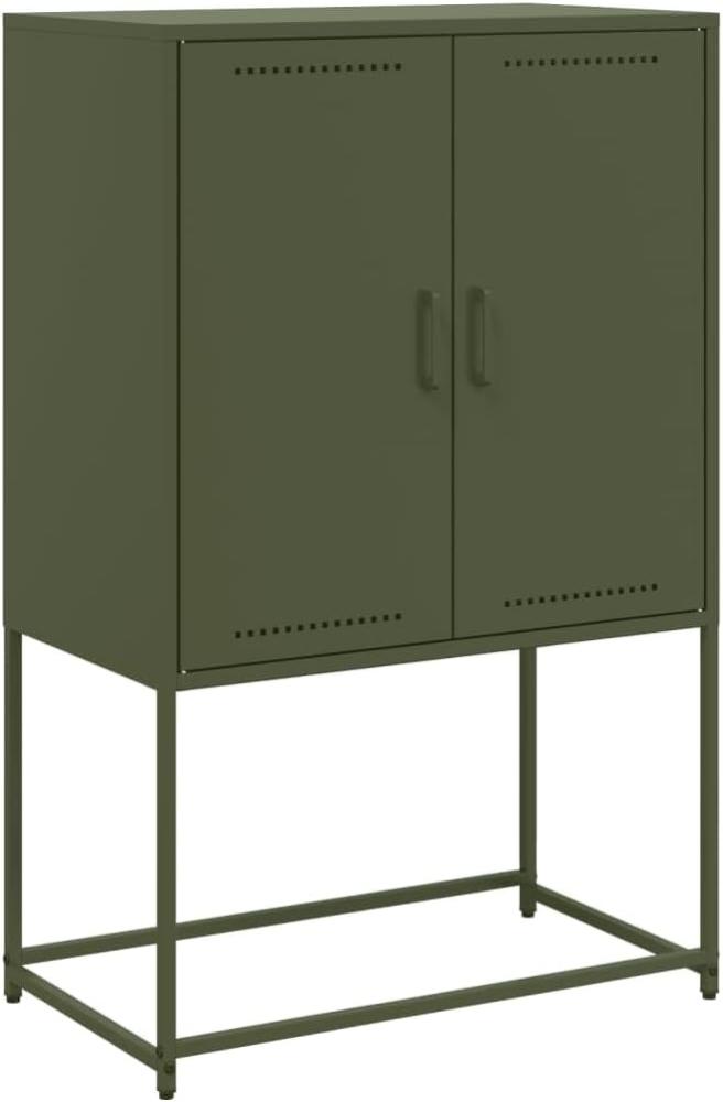 TV-Schrank Olivgrün 68x39x60,5 cm Stahl 846522 Bild 1