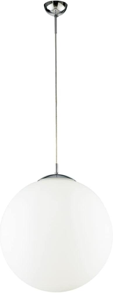 LED Pendelleuchte 1 flammig Glaskugel Weiß satiniert, Ø 45cm Bild 1