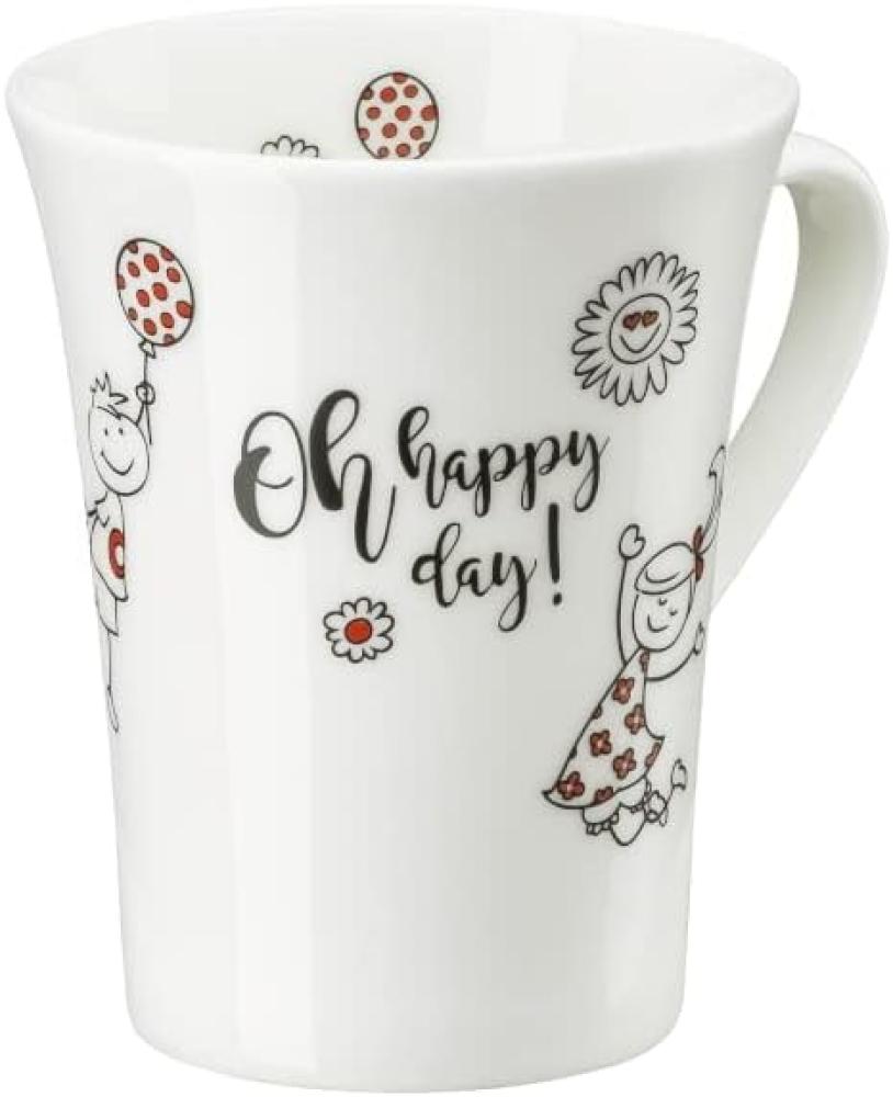 Hutschenreuther Becher mit Henkel My Mug Collection Worte - Oh happy Day, Tasse, Bone China, Mehrfarbig, 400 ml, 02048-727408-15505 Bild 1