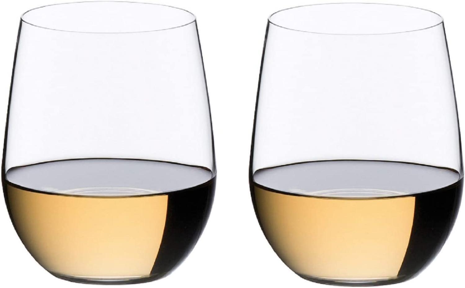 RIEDEL Weißweinglas-Set, 2-teilig, Für Weißweine wie Chardonnay und Viognier, 320 ml, Kristallglas, O Wine Tumbler, 0414-05 Bild 1