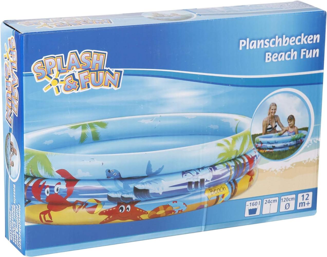 Splash & Fun Planschbecken Beach 120 cm Bild 1