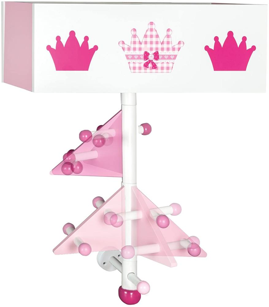 Roba 'Krone' Garderobe mit schwenkbaren Armen 9 Haken pink Bild 1