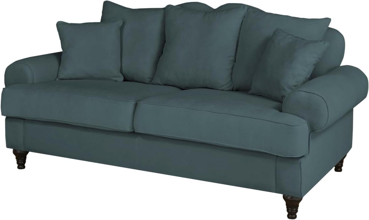 Sofa 3-Sitzer Adelina in blaugrün 200 cm Bild 1
