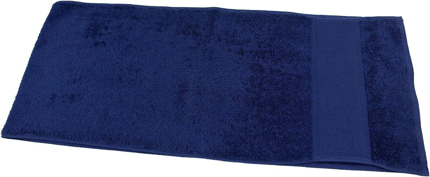Fitness Handtuch Baumwolle 30x150 cm marineblau | Sporthandtuch Bild 1