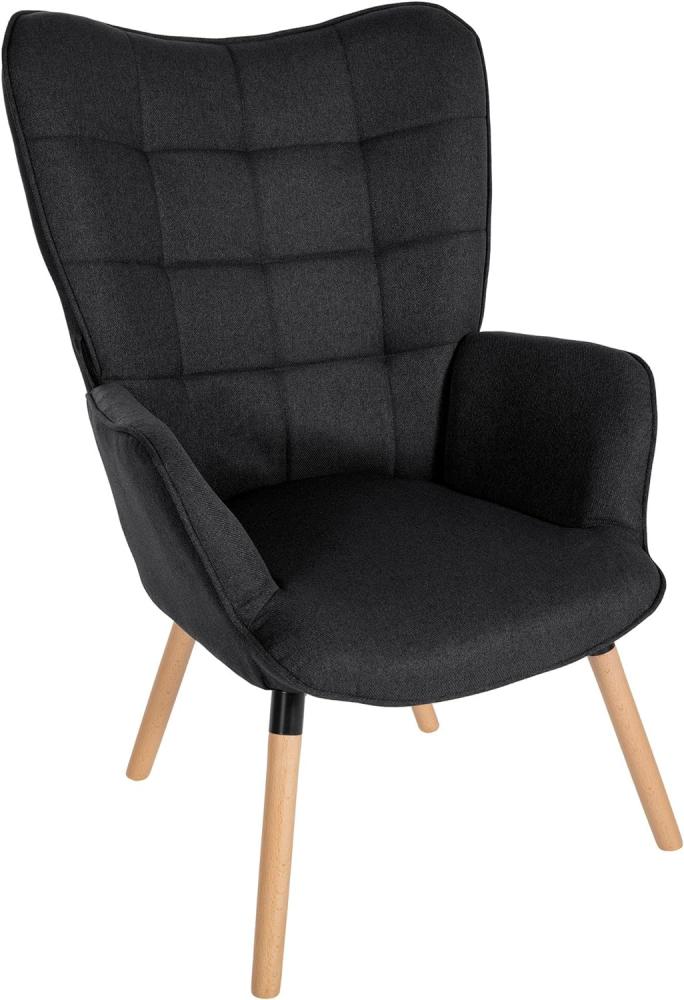 Sessel Garding Stoff (Farbe: schwarz) Bild 1