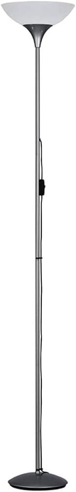 Klassischer LED Deckenfluter Silbergrau, Höhe 180cm Bild 1