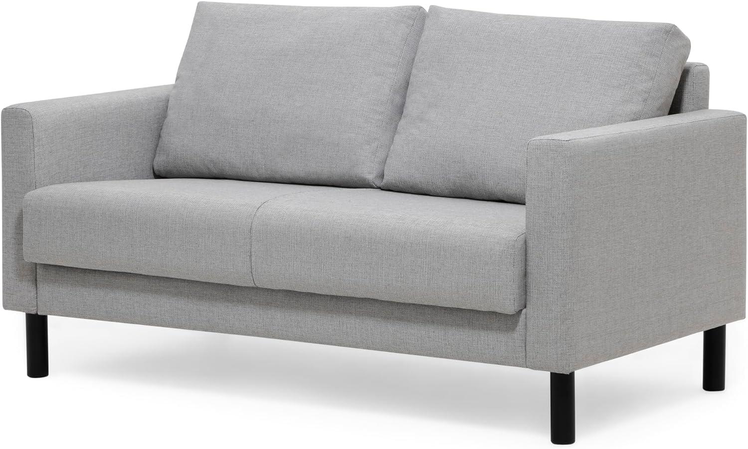 trendteam Polstersofa Sofa Couch 2-Sitzer Click&Sit Grau werkzeuglose Montage Bild 1