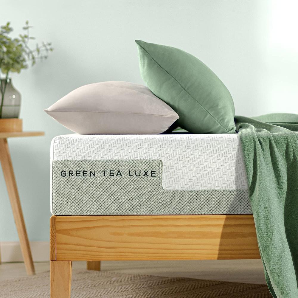 ZINUS Green Tea Luxe Memory Schaum Matratze | Anpassungsfähige 7 Zonen Matratze | 140 x 200 cm | Höhe 25 cm | H3-H4 Mittelfest | | Rollmatratze | OEKO-TEX Bild 1