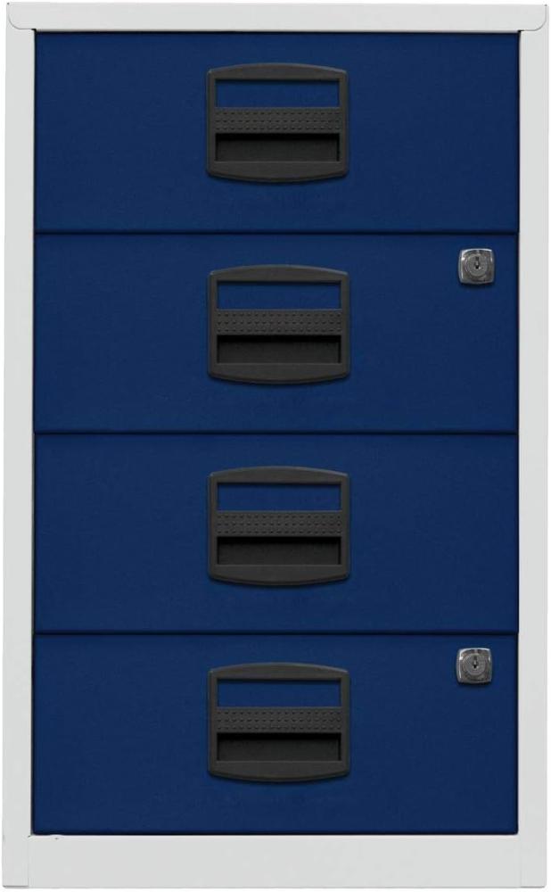 Bisley Home Schubladenschrank PFA | Home Filer 505 Korpus lichtgrau, Fronten oxfordblau - 14,640 kg Bild 1