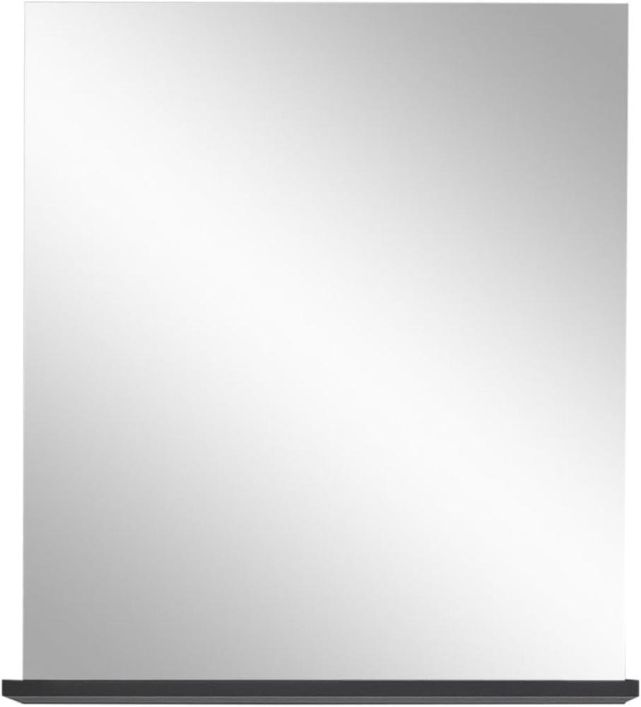 Badspiegel grau mit Ablage 60 x 71 cm Badmöbel Smart Bild 1