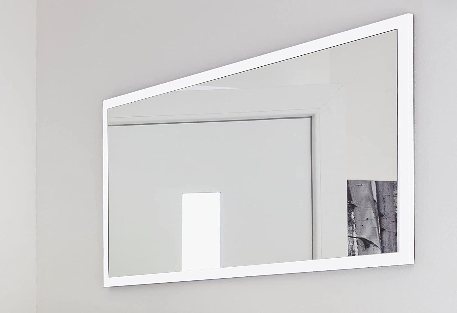 Wandspiegel >Magione< in Weiß Hochglanz - 120x60x2cm (BxHxT) Bild 1