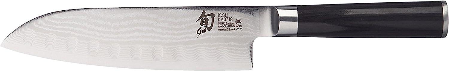 KAI Shun Classic Santoku Messer mit Kullenschliff 18 cm DM-0718 Bild 1