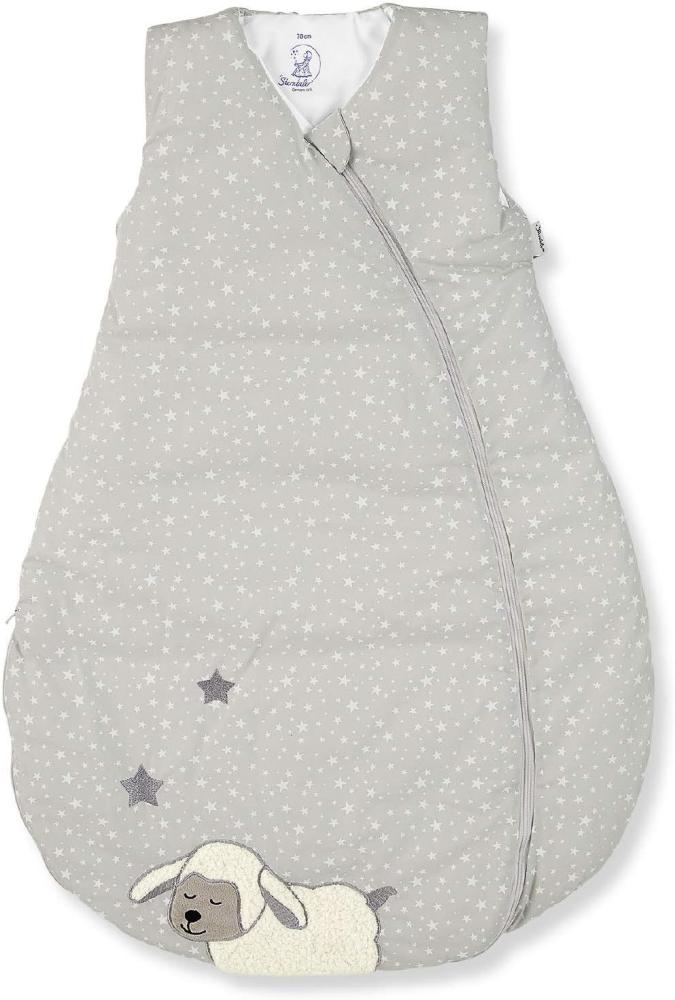 Sterntaler Schlafsack für Kleinkinder, Ganzjährig, Funktionsschlafsack Schaf Stanley, Reißverschluss, Größe: 100, Grau Bild 1