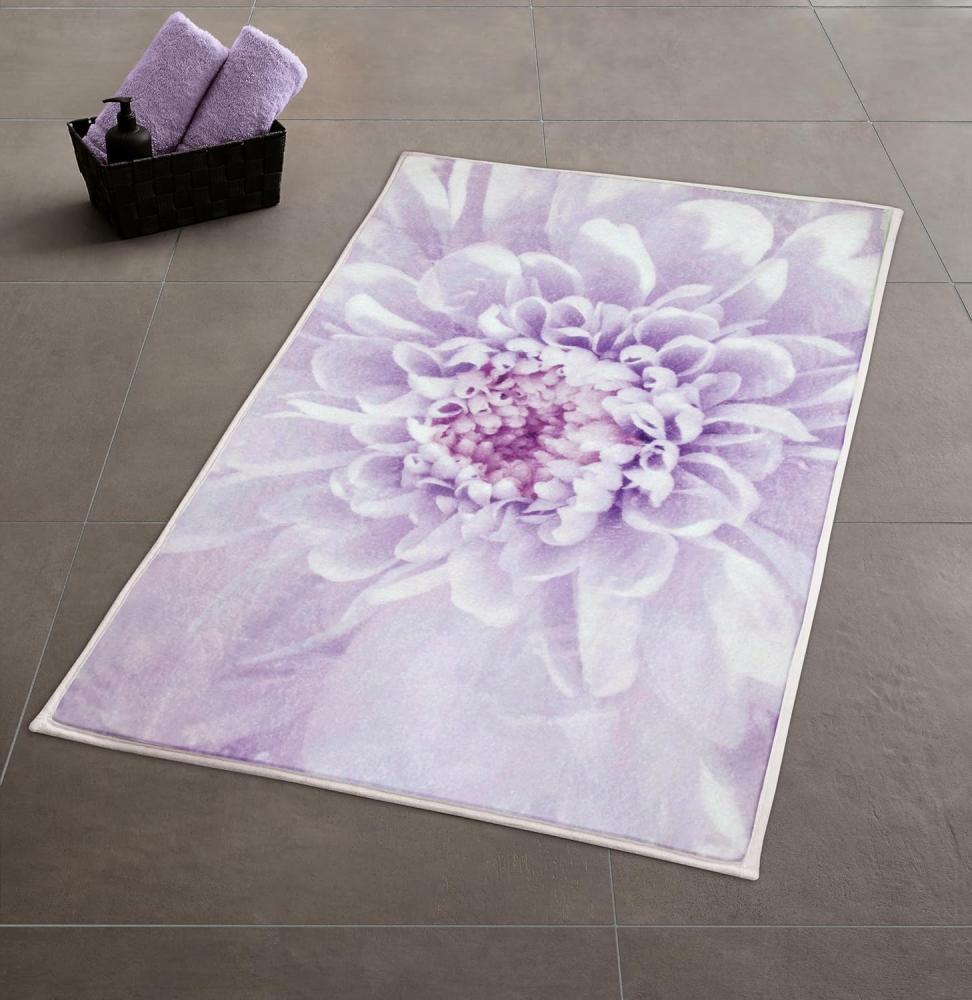 Kleine Wolke Badteppich Dahlia, 60x90 cm, Lavendel Bild 1