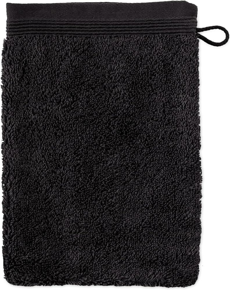 möve Superwuschel Waschhandschuh 20 x 15 cm aus 100% Baumwolle, black Bild 1