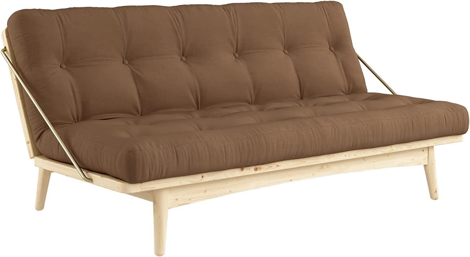 Karup Design Schlafsofa FOLK Gestell Natur, Matratze Mocca Bild 1