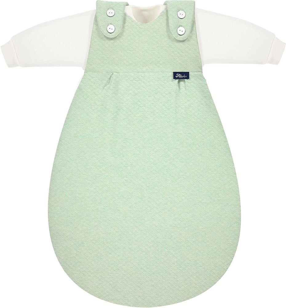 Alvi Baby-Mäxchen Schlafsack 3tlg. Special Fabric Quilt grün 80/86 Bild 1
