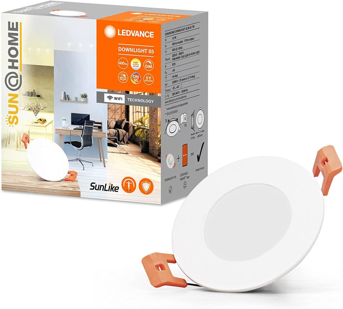 LEDVANCE SMART+ Sun@Home Downlight 80mm 430lm 4. 5W TW WiFi Bild 1