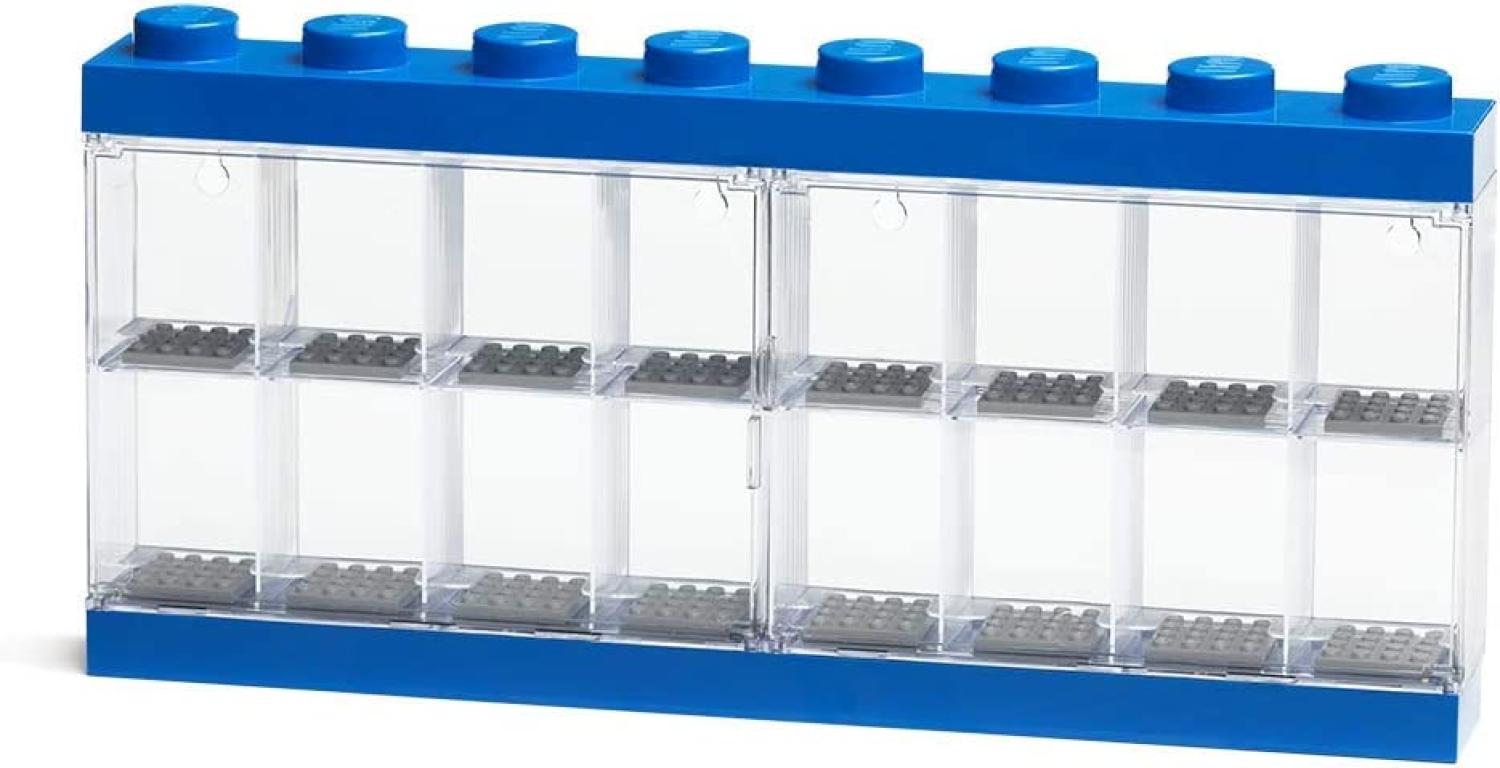 Room Copenhagen 'LEGO Minifiguren Display Case 16' Aufbewahrungsbox blau Bild 1