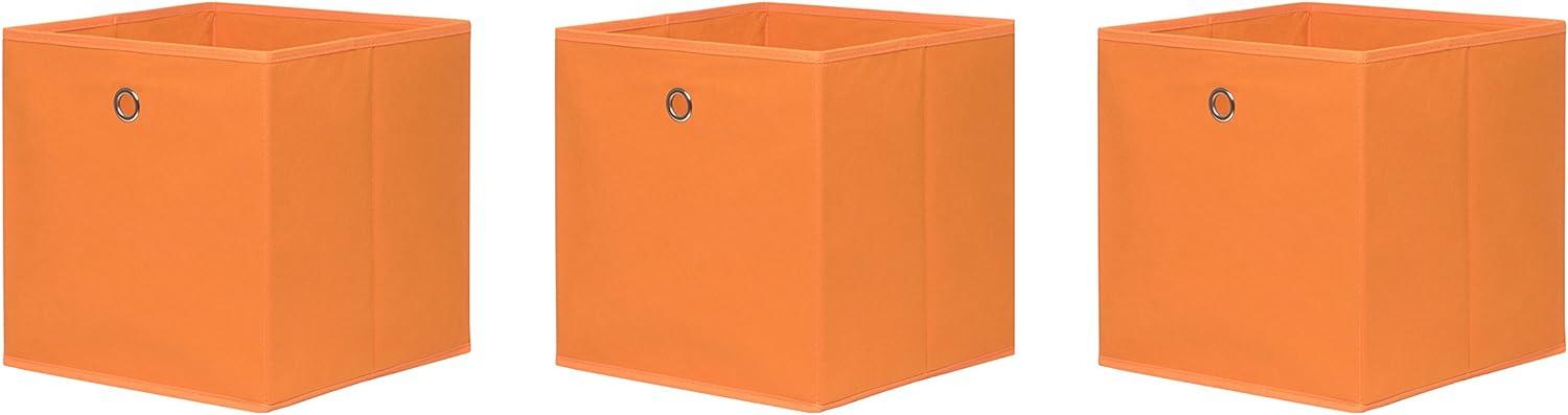 Faltbox FLORI 1 Korb Regal Aufbewahrungsbox in orange Bild 1