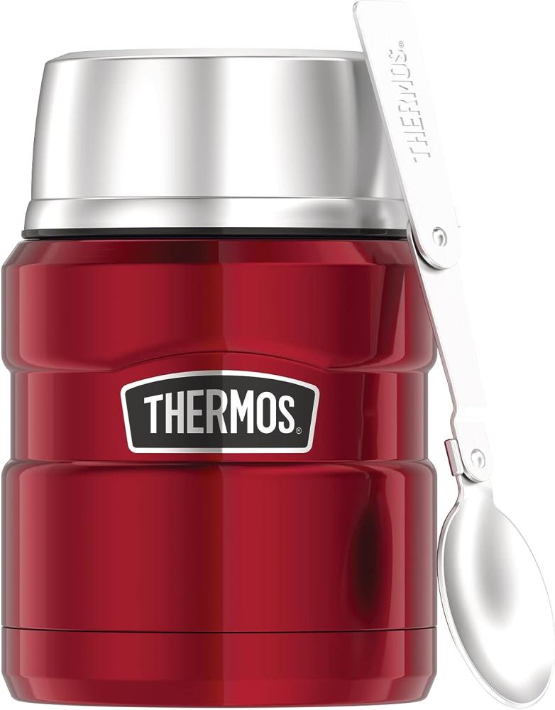Thermos Essensbehälter 'King' mit Löffel, 0, 47 L, rot Bild 1