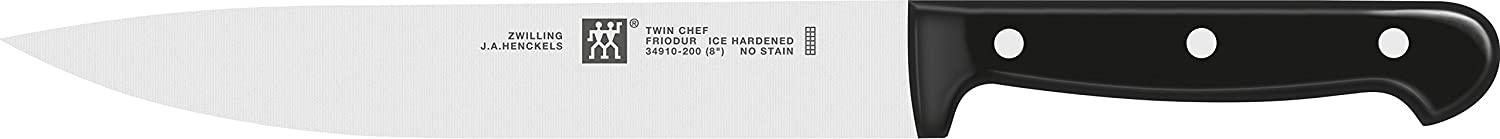 Zwilling 34910-201-0 Twin Chef Fleischmesser, Rostfreier Spezialstahl, Zwilling Sonderschmelze, genietet, Vollerl, Kunststoff-Schalen, 20 cm, schwarz Bild 1