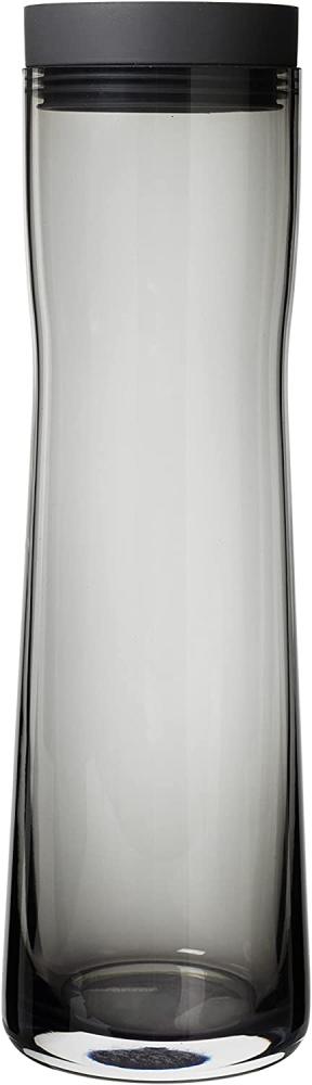 Blomus SPLASH Wasserkaraffe, Karaffe, Krug, Edelstahl poliert, Glas klar, Silikon, schwarz, 1 L, 63807 Bild 1