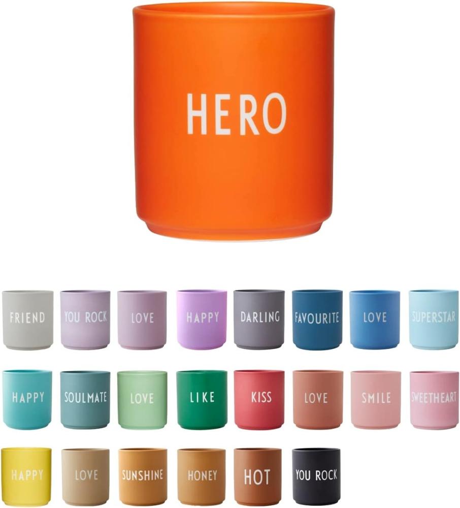 Design Letters Becher Favourite Cup Hero Orange 10101002ORAHERO Bild 1